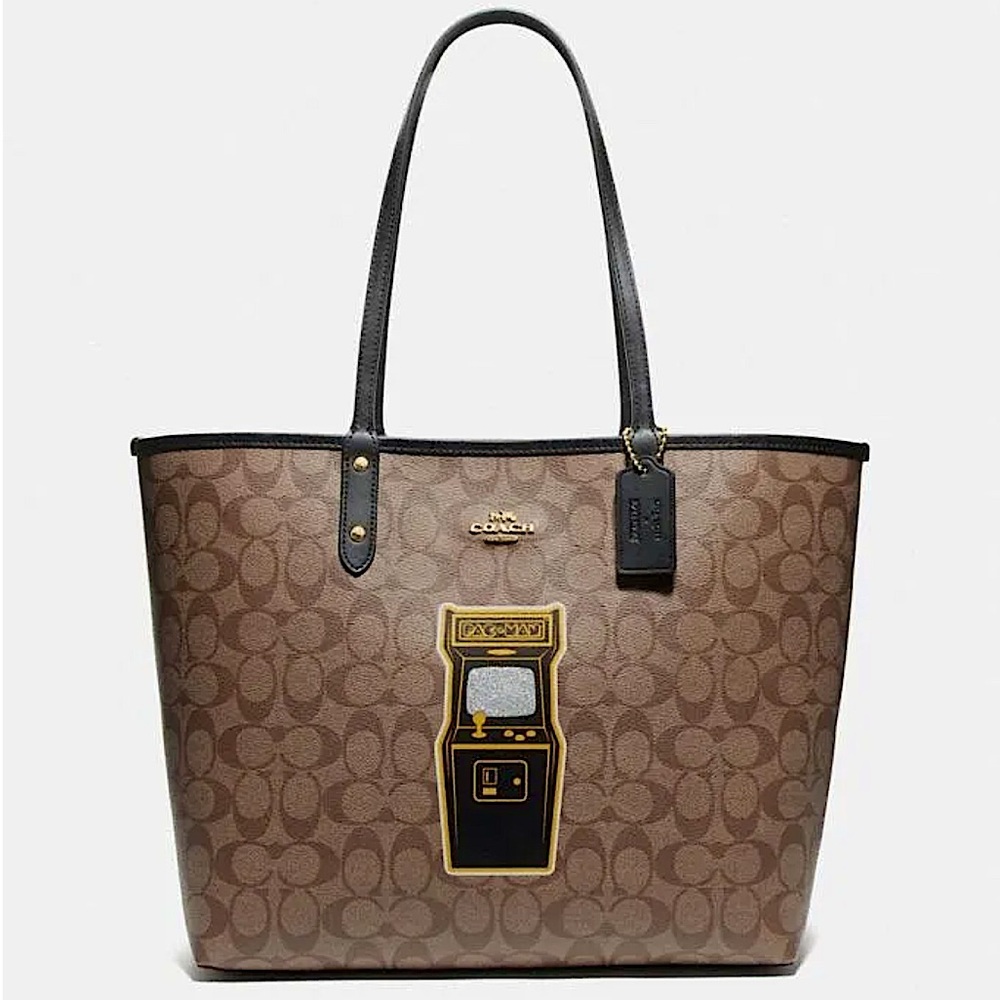 COACH⭐️PAC-MAN Limited Edition Reversible Tote Bag